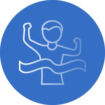 Race Finish Vector Icon Design