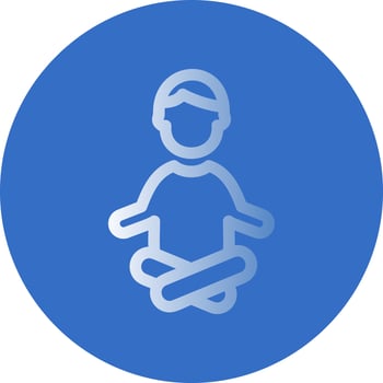 Yoga Vector Icon Design
