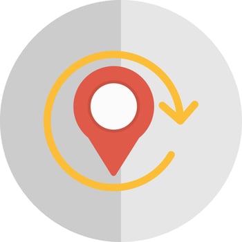 Refresh Location Vector Icon Design