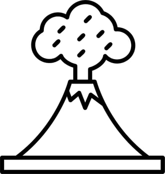 Volcano Vector Icon