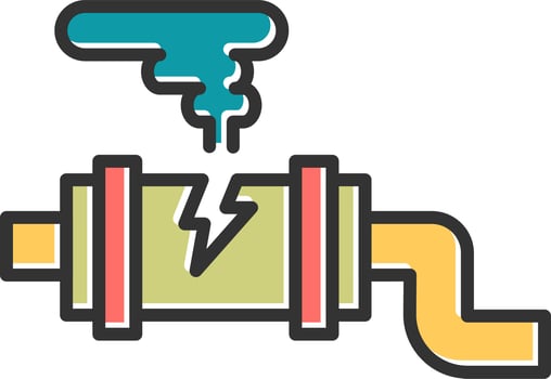 Gas Leak Vector Icon