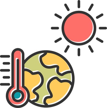 Hot Weather Vector Icon