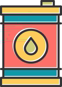 Oil Barrel Vector Icon