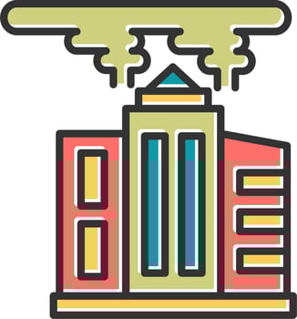 City Pollution Vector Icon