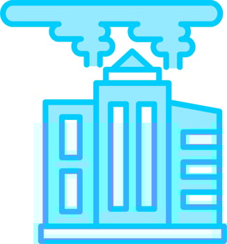 City Pollution Vector Icon