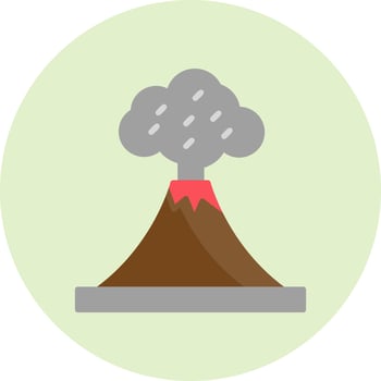 Volcano Vector Icon