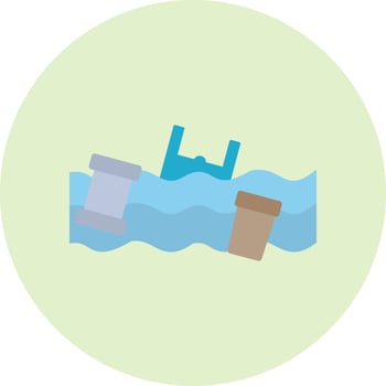 Water Pollution Vector Icon