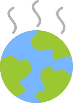 Global Warming Icon vector