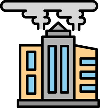 City Pollution Vector Icon