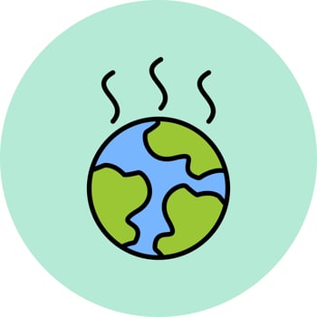 Global Warming Icon vector