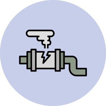 Gas Leak Vector Icon