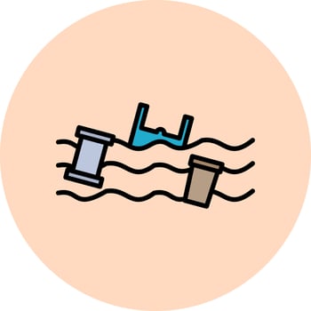 Water Pollution Vector Icon