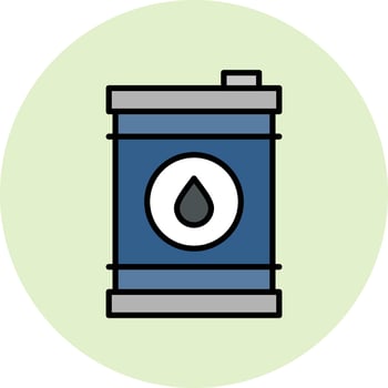 Oil Barrel Vector Icon