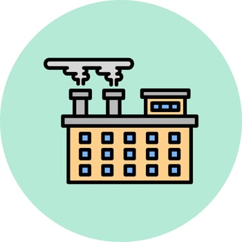 Factory Vector Icon