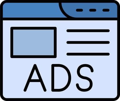 Ads Vector Icon