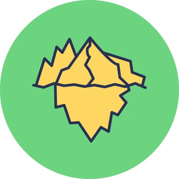 Iceberg Vector Icon