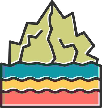 Iceberg Vector Icon