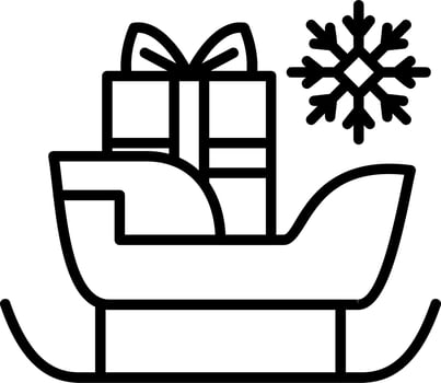 Sleigh Vector Icon