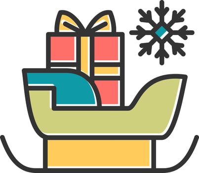 Sleigh Vector Icon