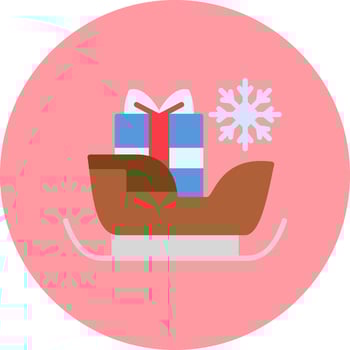 Sleigh Vector Icon