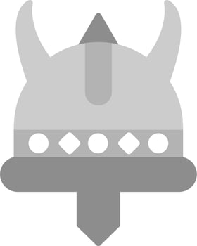 Viking Helmet Vector Icon