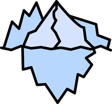 Iceberg Vector Icon