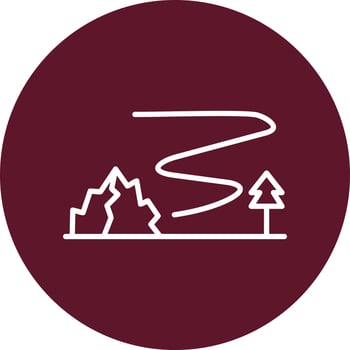 Northern Lights Vector Icon