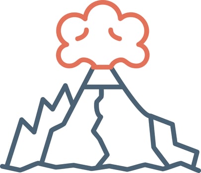 Volcano Vector Icon