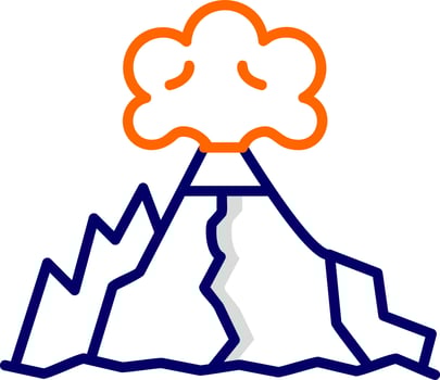 Volcano Vector Icon