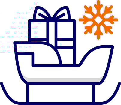 Sleigh Vector Icon