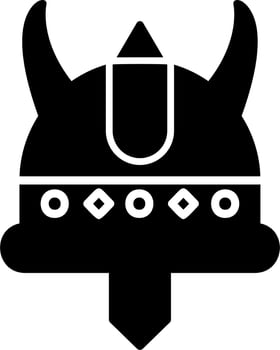 Viking Helmet Vector Icon