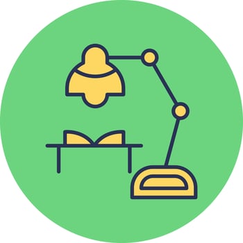 Table Lamp Vector Icon