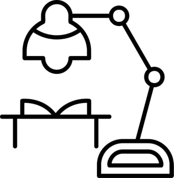 Table Lamp Vector Icon