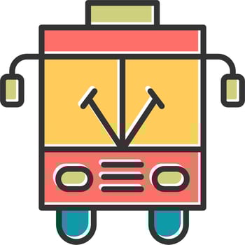 School Bus Vector Icon