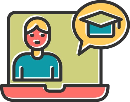 Online Learning Vector Icon