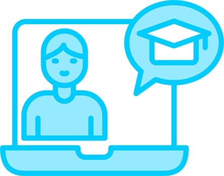 Online Learning Vector Icon