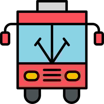 School Bus Vector Icon