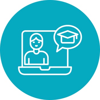 Online Learning Vector Icon