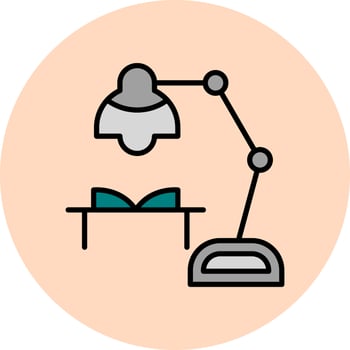 Table Lamp Vector Icon