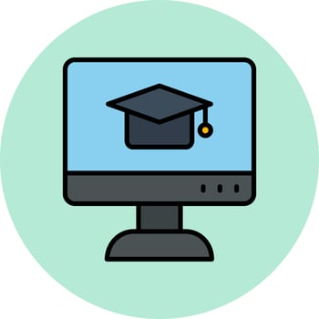 Online Learning Vector Icon