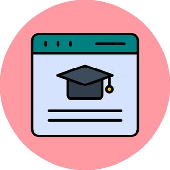 Online Learning Vector Icon