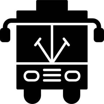 School Bus Vector Icon