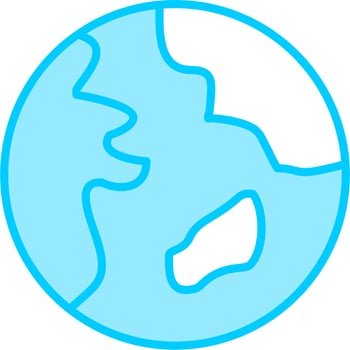 Planet Earth Vector Icon