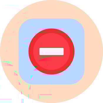 No Entry Vector Icon