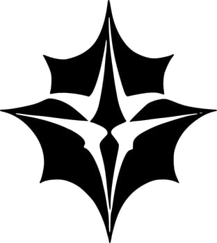 vector illustration of evil bat shape