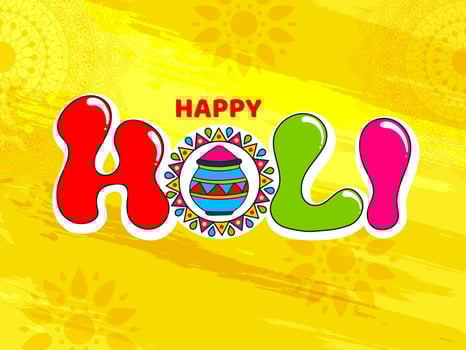 Indian festival of colours, Happy Holi Concept. vector