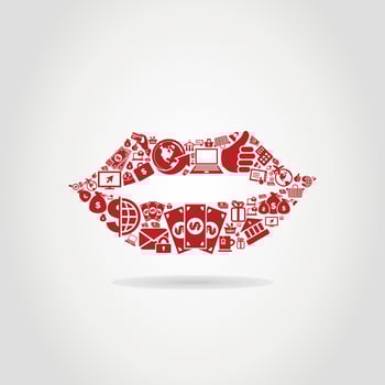 Abstraction on the topic of business vector