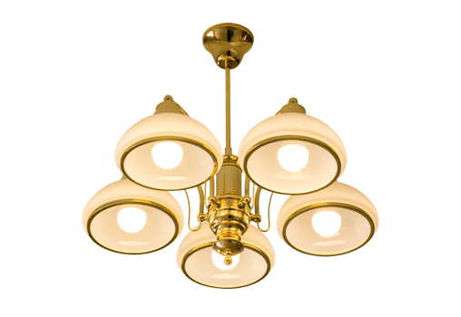 Ceiling lamp isolated with clipping path png