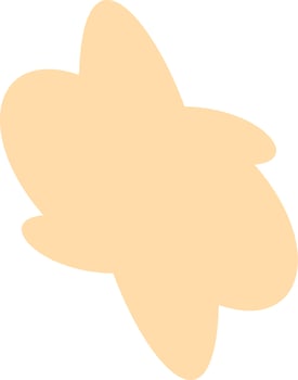 Abstract figure with curved shapes. vector