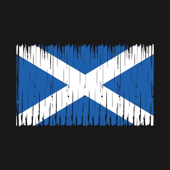 Scotland Flag Brush vector